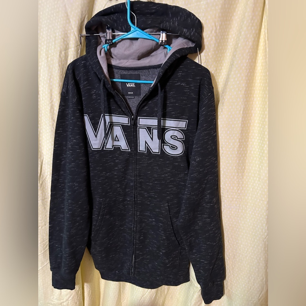 Unisex Vans Hoodie Size Medium Black/ Grey